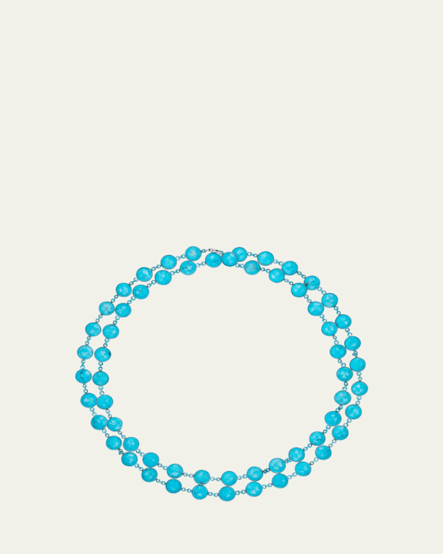 Reworked Vintage Turquoise Strand Necklace